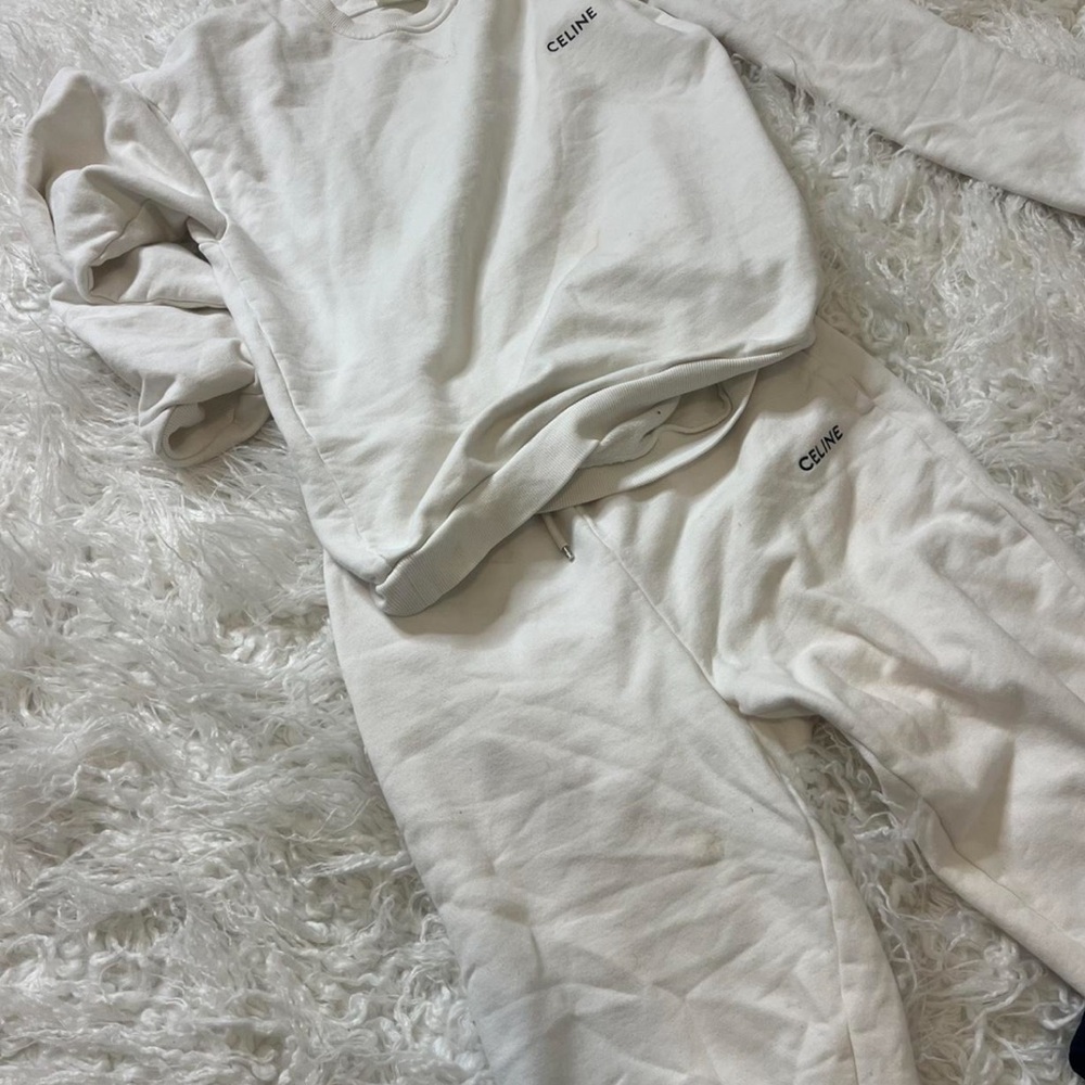 Celine White sweatsuit